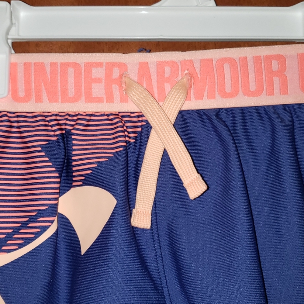 Worn Once!! Girl's UA Active Shorts - Picture 2 of 4